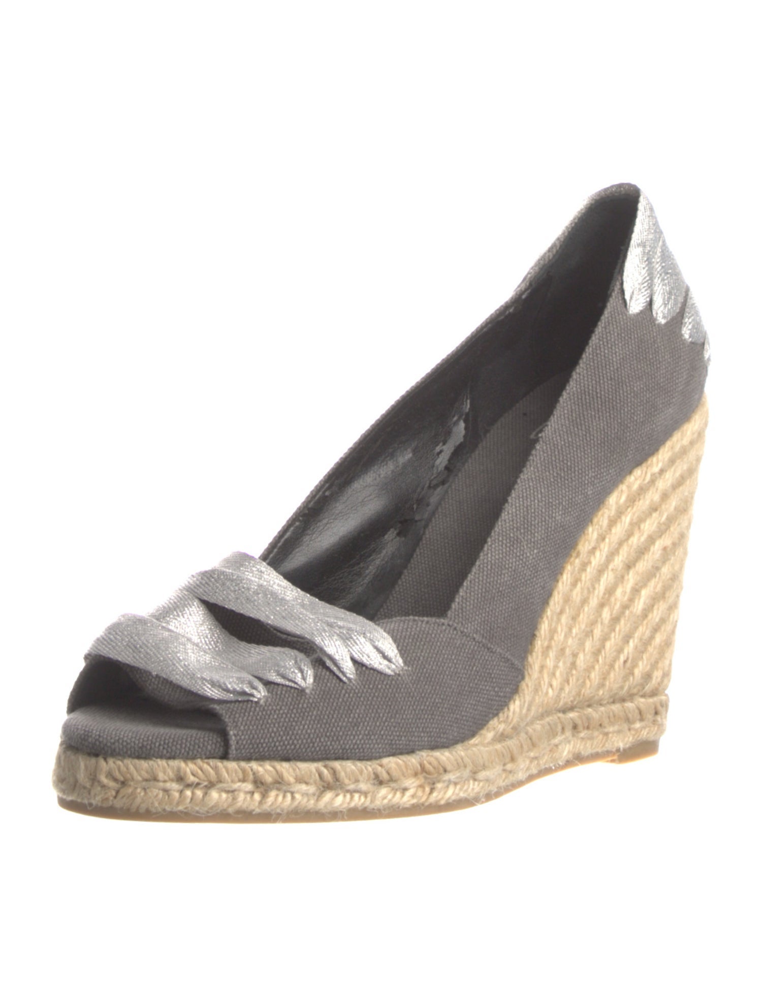 Castañer Canvas Glitter Accents Pumps