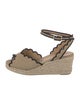 Castañer Canvas Scalloped Accent Espadrilles