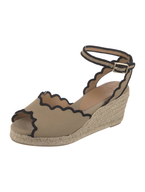 Castañer Canvas Scalloped Accent Espadrilles