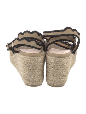 Castañer Canvas Scalloped Accent Espadrilles