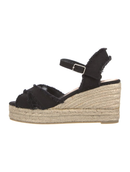 Castañer Canvas Raw-Edge Trim Espadrilles