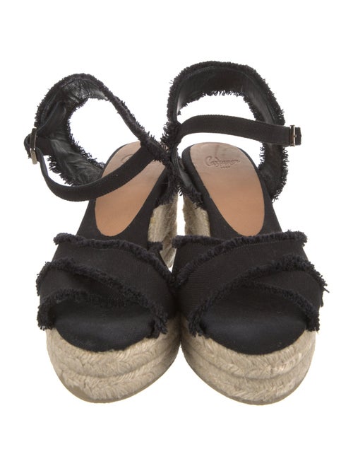 Castañer Canvas Raw-Edge Trim Espadrilles