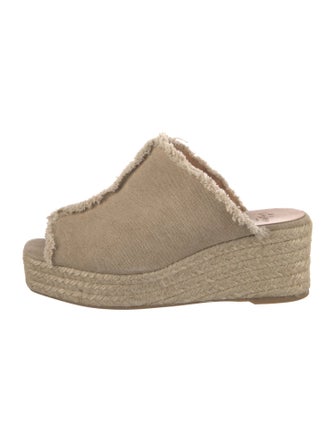 Castañer Canvas Raw-Edge Trim Espadrilles