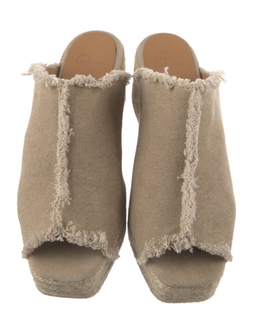 Castañer Canvas Raw-Edge Trim Espadrilles