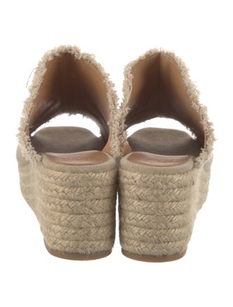 Castañer Canvas Raw-Edge Trim Espadrilles