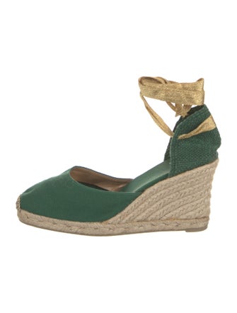 Castañer Canvas Printed D'Orsay Pumps