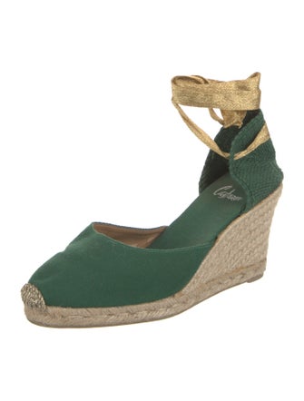 Castañer Canvas Printed D'Orsay Pumps