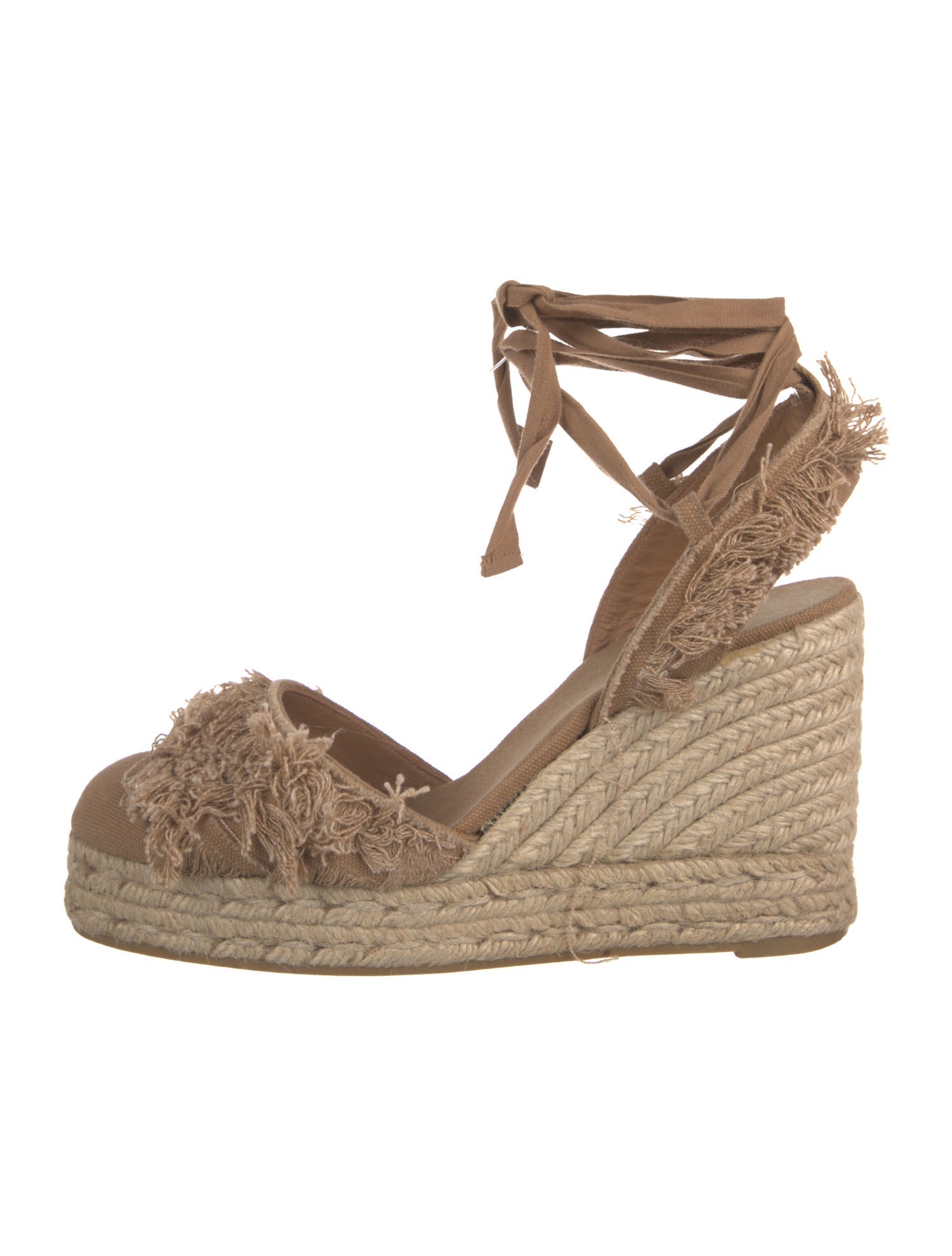 Castañer Canvas Striped Slingback Pumps