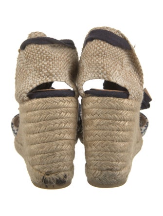 Castañer Canvas Striped D'Orsay Pumps