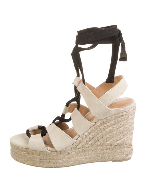 Castañer Canvas Colorblock Pattern Espadrilles