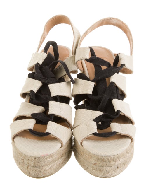 Castañer Canvas Colorblock Pattern Espadrilles