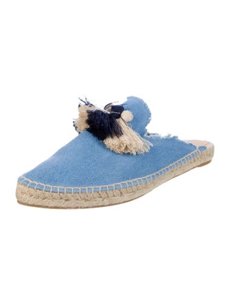 Castañer Canvas Raw-Edge Trim Mules