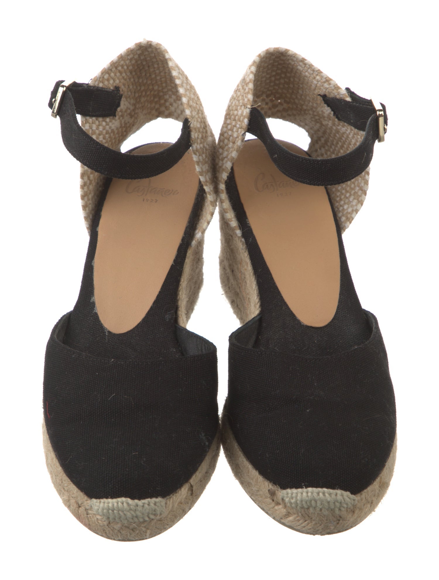 Castañer Canvas Braided Accents D'Orsay Pumps