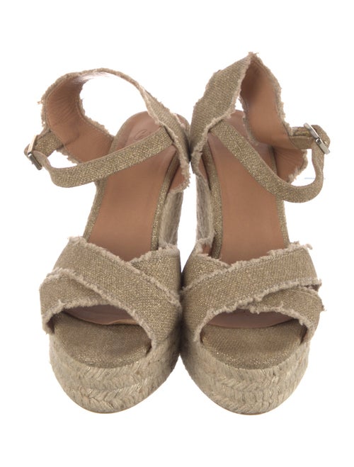 Castañer Canvas Raw-Edge Trim Espadrilles