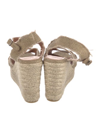 Castañer Canvas Raw-Edge Trim Espadrilles