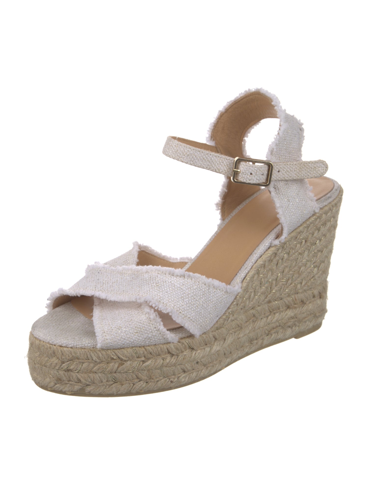 Castañer Canvas Glitter Accents Espadrilles
