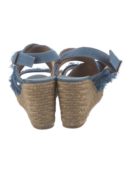 Castañer Denim Colorblock Pattern Espadrilles