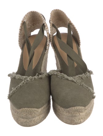 Castañer Canvas Patterned D'Orsay Pumps