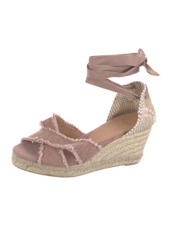 Castañer Canvas Raw-Edge Trim Espadrilles