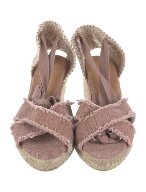 Castañer Canvas Raw-Edge Trim Espadrilles