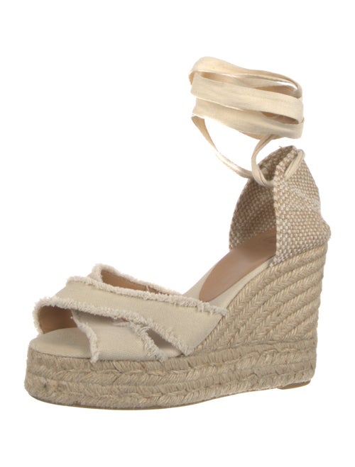 Castañer Canvas Raw-Edge Trim Espadrilles