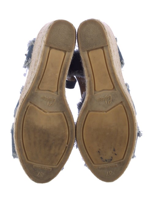 Castañer Denim Raw-Edge Trim Espadrilles
