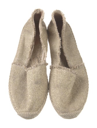 Castañer Canvas Raw-Edge Trim Espadrilles