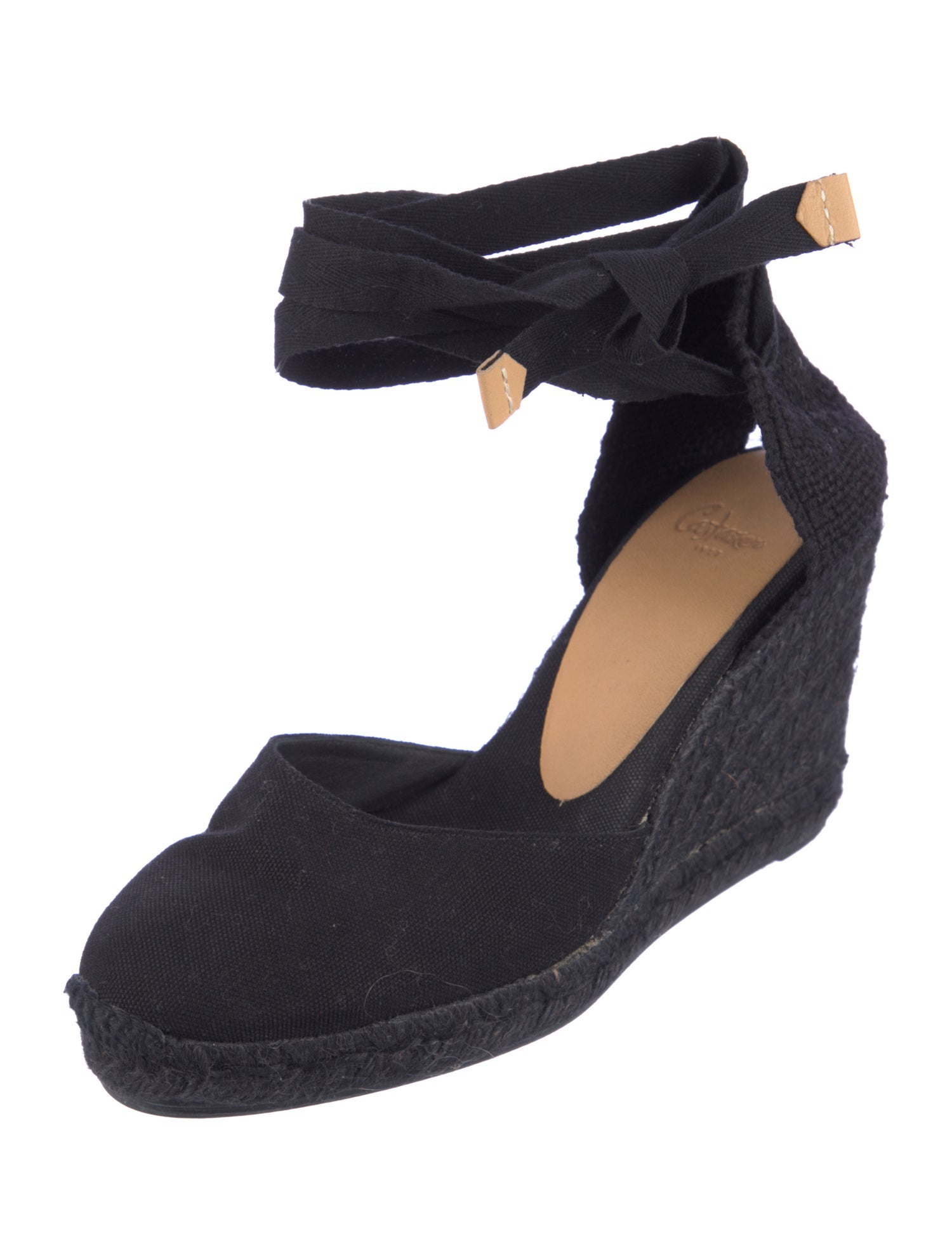 Castañer Canvas Braided Accents D'Orsay Pumps