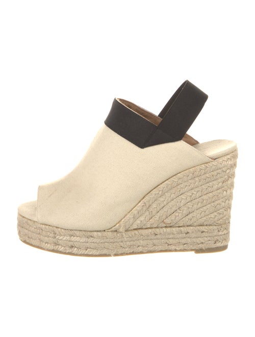 Castañer Canvas Colorblock Pattern Mules