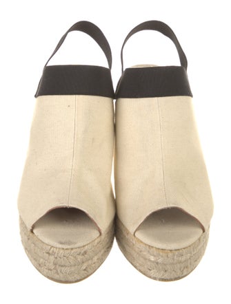 Castañer Canvas Colorblock Pattern Mules