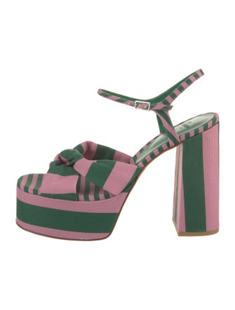 Castañer Canvas Striped Sandals
