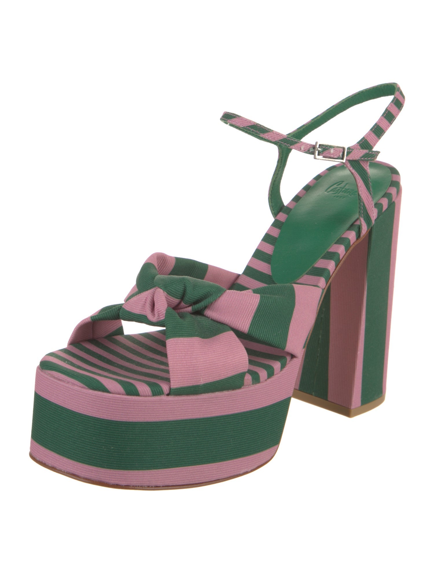 Castañer Canvas Striped Sandals