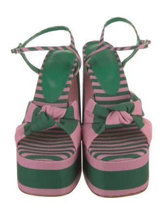 Castañer Canvas Striped Sandals