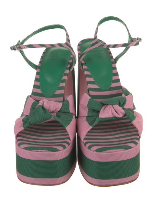 Castañer Canvas Striped Sandals