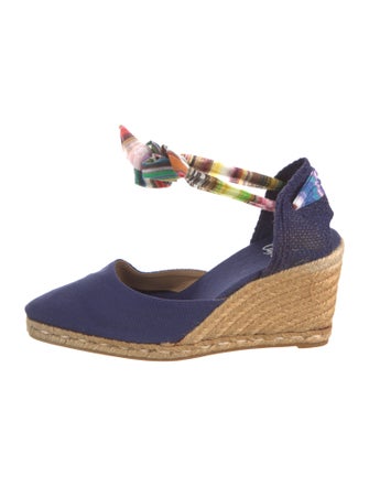 Castañer Canvas Printed D'Orsay Pumps