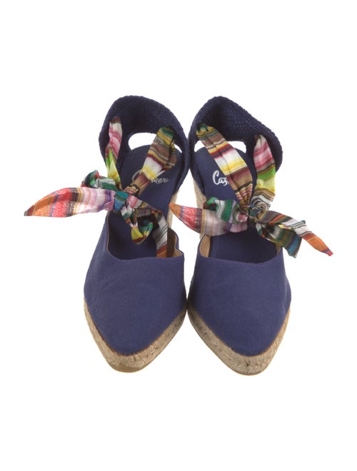 Castañer Canvas Printed D'Orsay Pumps