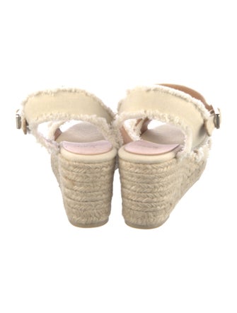 Castañer Canvas Raw-Edge Trim Espadrilles