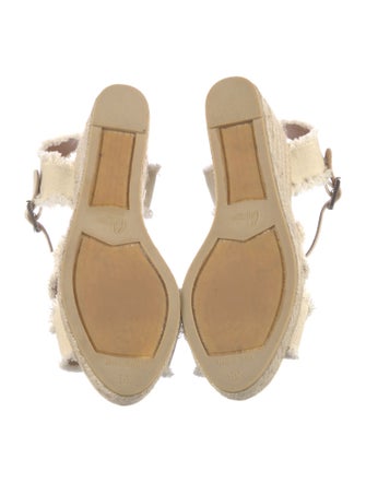 Castañer Canvas Raw-Edge Trim Espadrilles