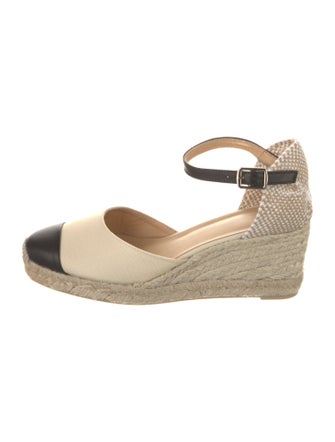 Castañer Canvas Colorblock Pattern Pumps