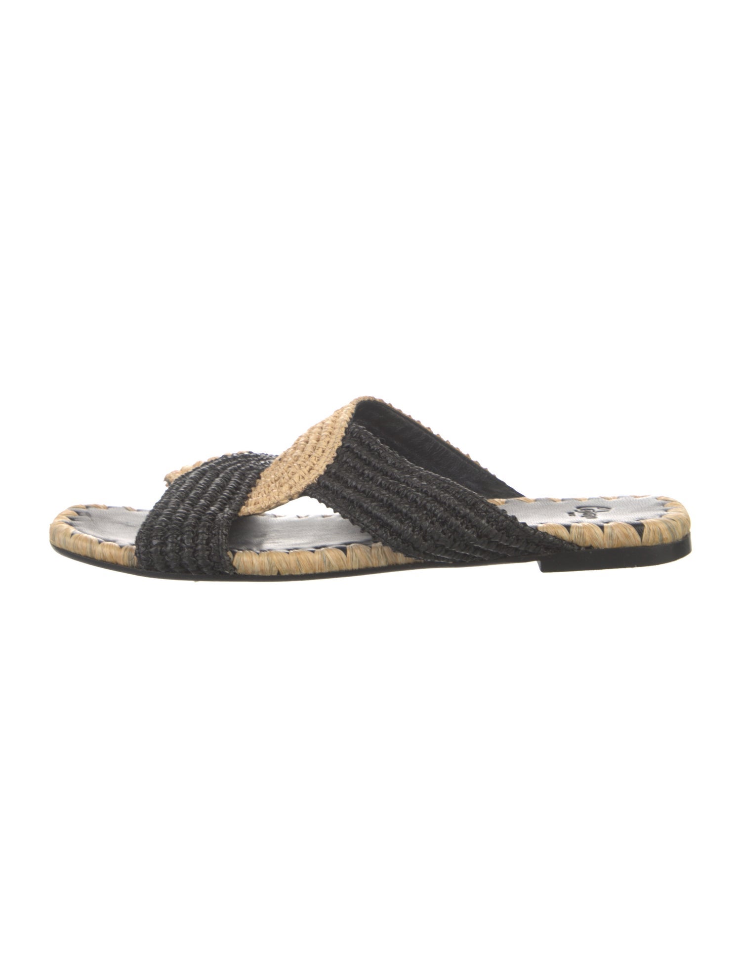 Castañer Raffia Printed Slides