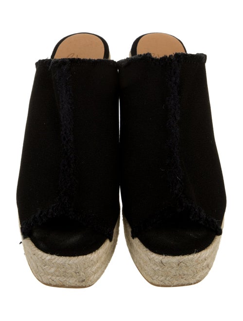 Castañer Canvas Raw-Edge Trim Espadrilles