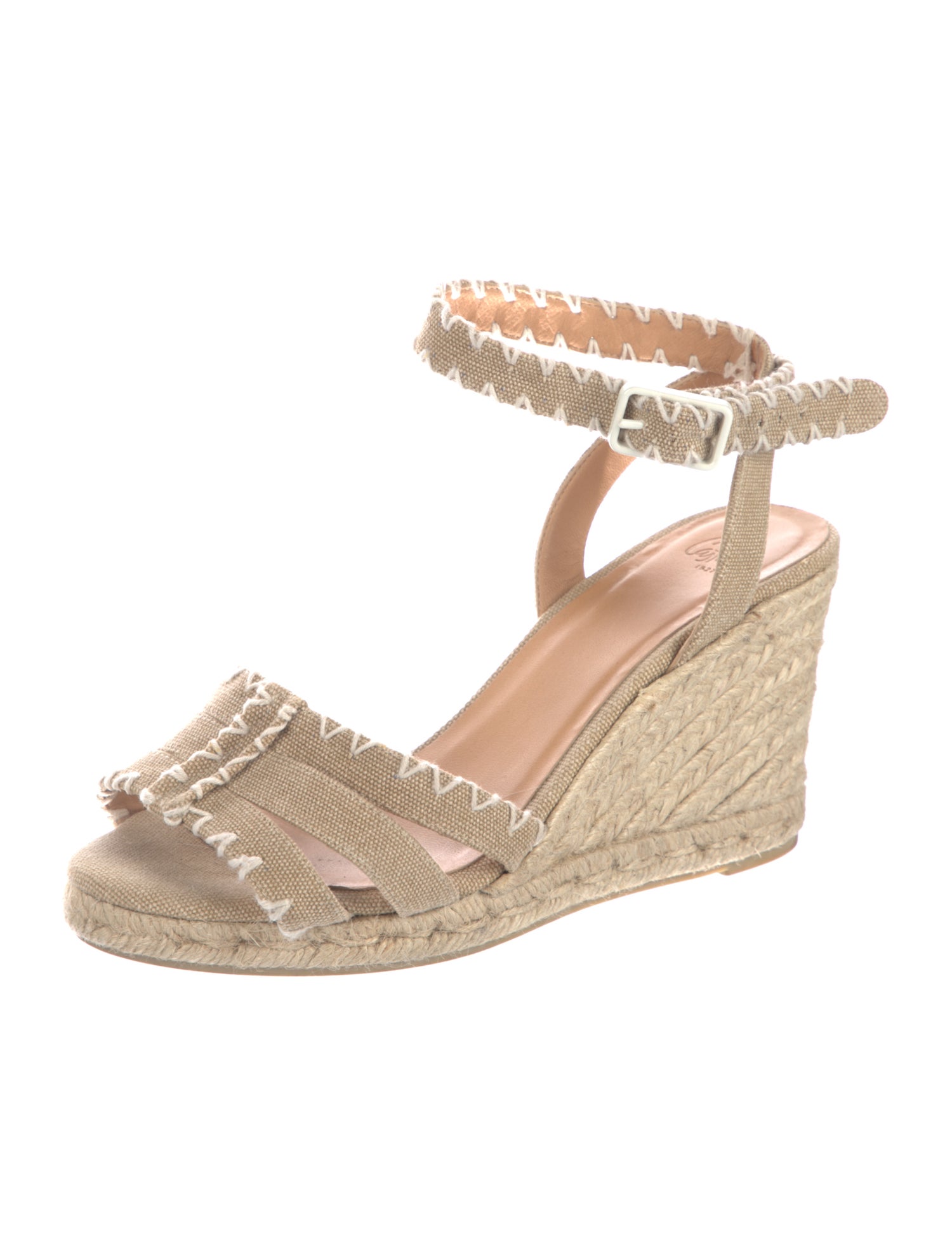Castañer Animal Print Whipstitch Trim Espadrilles