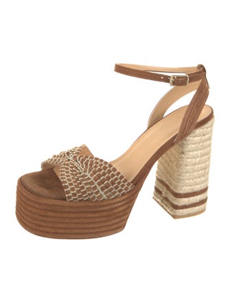 Castañer Suede Braided Accents Espadrilles