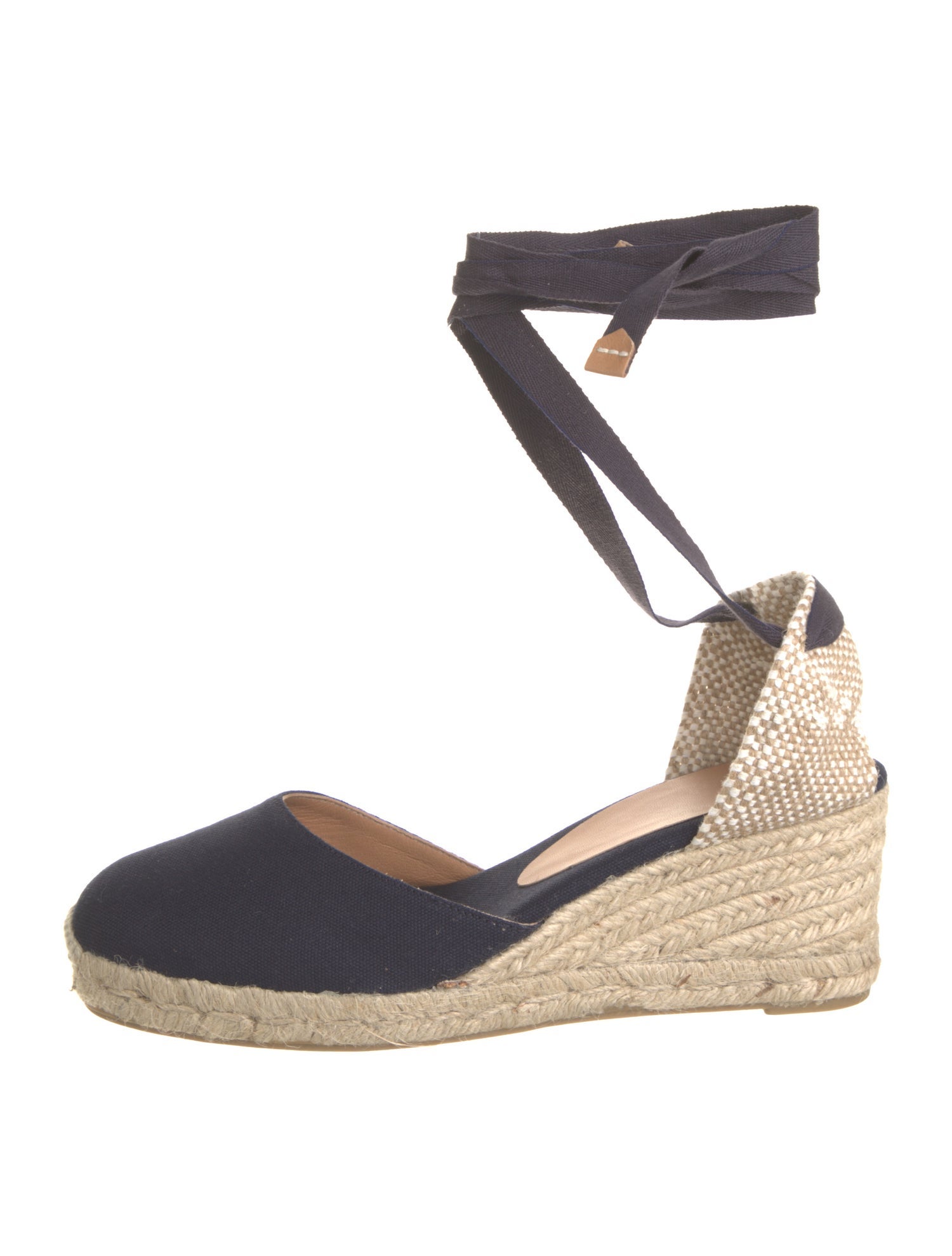 Castañer Canvas Colorblock Pattern D'Orsay Pumps w/ Tags