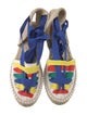 Castañer Raffia Colorblock Pattern Espadrilles