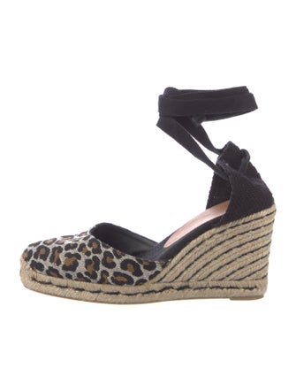 Castañer Canvas Animal Print Pumps