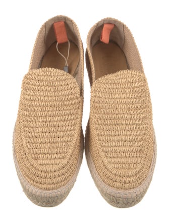 Castañer Raffia Braided Accents Moccasins
