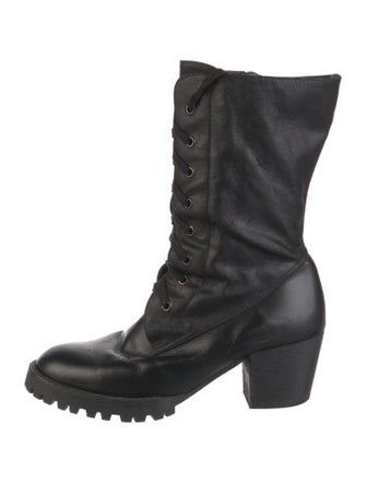 Castañer Leather Combat Boots