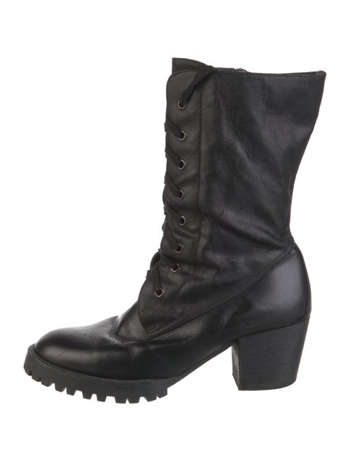 Castañer Leather Combat Boots