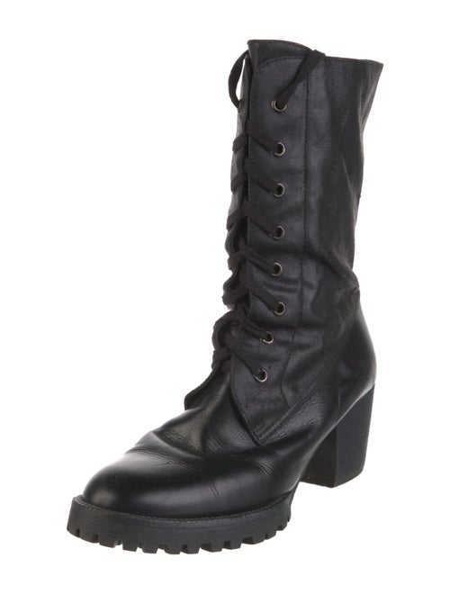 Castañer Leather Combat Boots